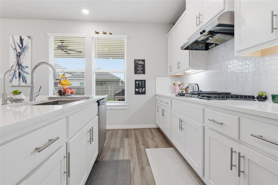 Furnished interior view inside a new home in University Heights, Round Rock (Image 11).
