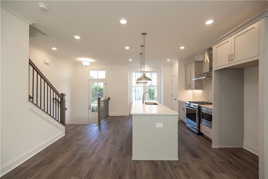 Spacious, unfurnished interior of a new home in Palisades Townhomes, Cumming (Image 19). Spacious, unfurnished interior of a new home in Palisades Townhomes, Cumming (Image 19).