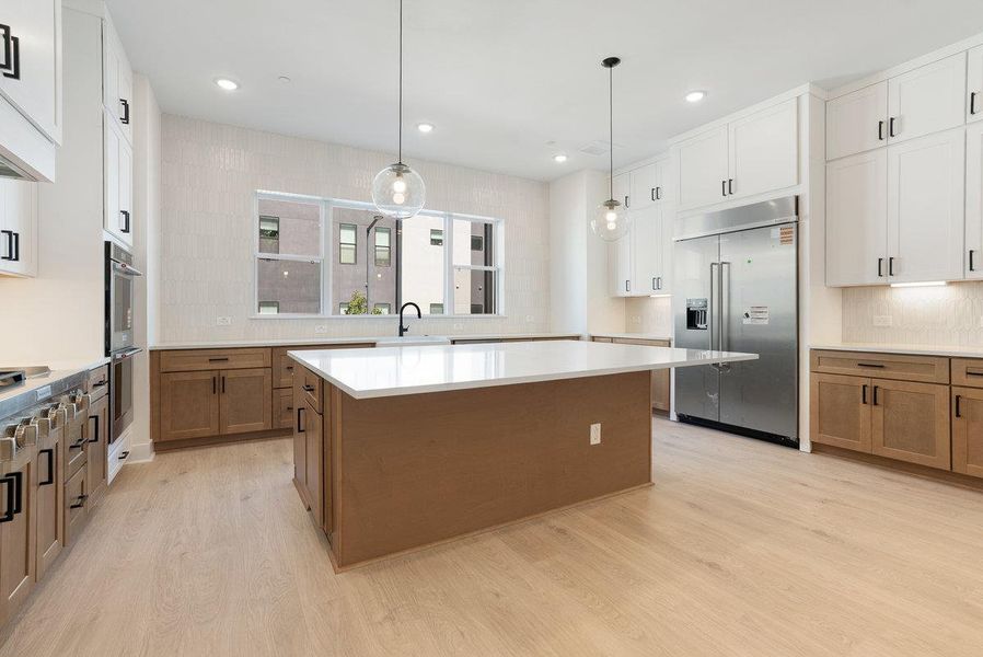 Furnished interior view inside a new home in The Grove, Austin (Image 12). Furnished interior view inside a new home in The Grove, Austin (Image 12).