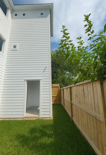 Back Yard facing East