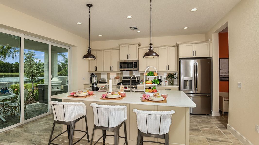 Furnished interior view inside a new home in Grand Park Real Estate and Homes for Sale in Sarasota, FL - Neal Communities, Sarasota (Image 13).
