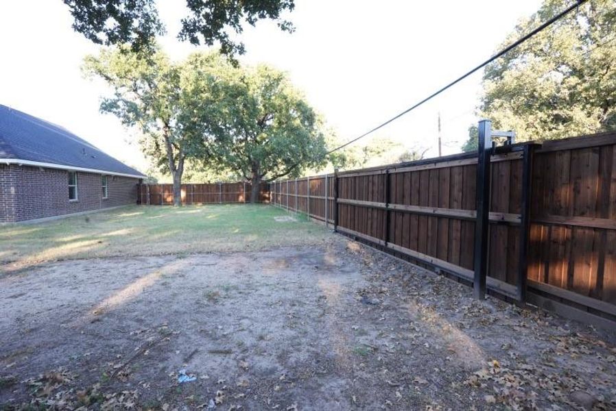 View of fenced backyard View of fenced backyard