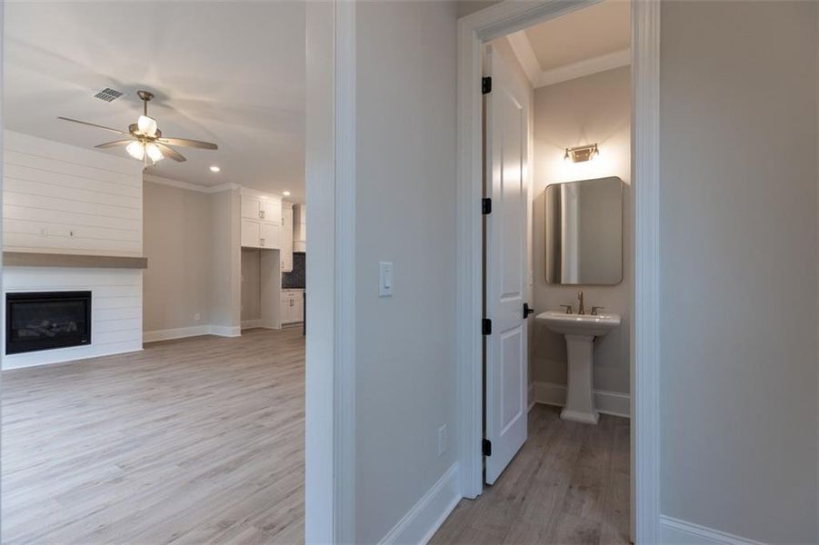 Furnished interior view inside a new home in Brackley Single Family, Cumming (Image 20).