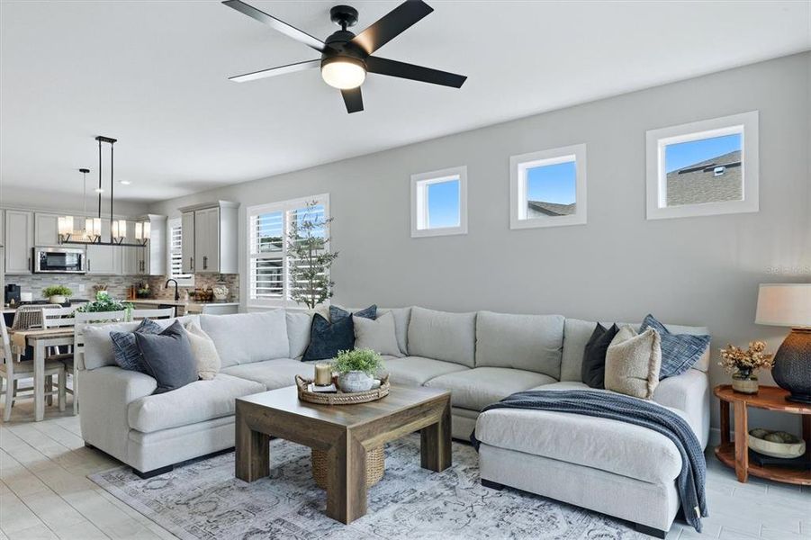 Furnished interior view inside a new home in , Parrish (Image 16).
