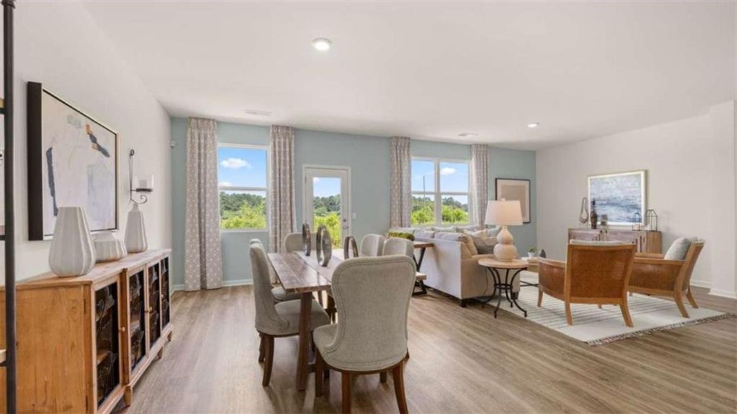 Furnished interior view inside a new home in The Preserve at Agricultural Village, Perry (Image 14).