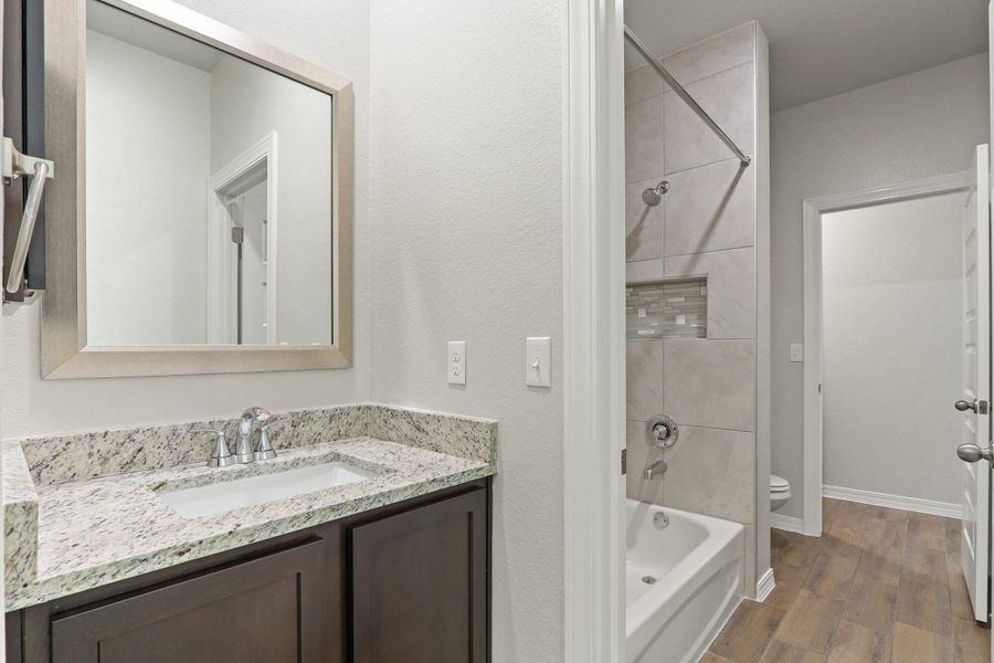 Representative furnished interior of a home built from the Texas Sage by View Homes in Campo Del Sol, El Paso (Image 11). Representative furnished interior of a home built from the Texas Sage by View Homes in Campo Del Sol, El Paso (Image 11).