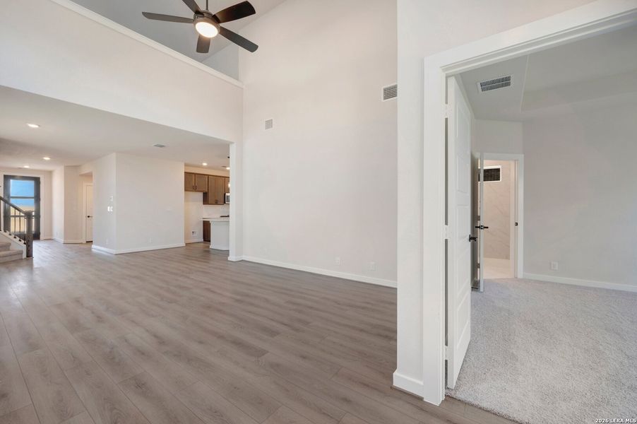 Spacious, unfurnished interior of a new home in Mayfair - Select Garden Series, New Braunfels (Image 27). Spacious, unfurnished interior of a new home in Mayfair - Select Garden Series, New Braunfels (Image 27).