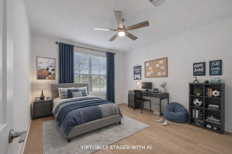 Furnished interior view inside a new home in The Oaks on 6th Street, Magnolia (Image 8).