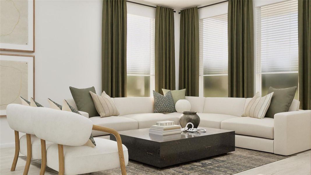 Furnished interior view inside a new home in Synova, Crosby (Image 19).