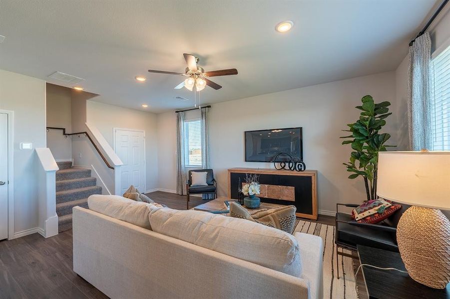 Furnished interior view inside a new home in Retreat at Fossil Creek, Fort Worth (Image 7).