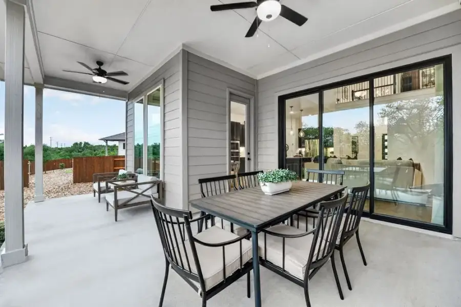 Representative exterior details of a home built from the Balcones by Taylor Morrison in Eastwood, Manor (Image 3).