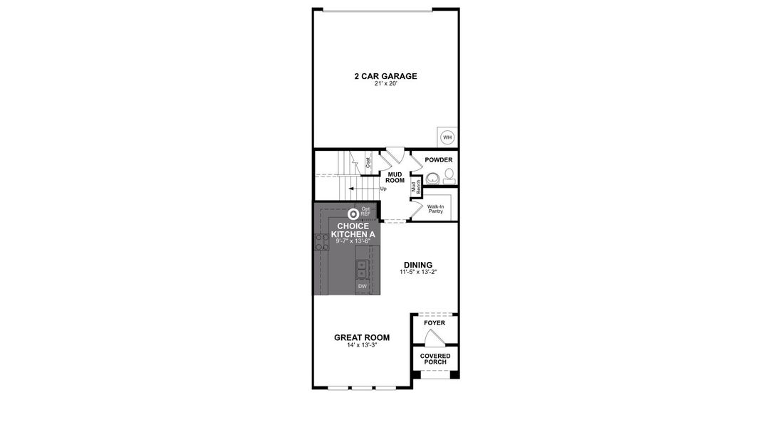 2D floor plan layout of this home in Waterbend: Ivy 22', Euless, TX (Image 2).