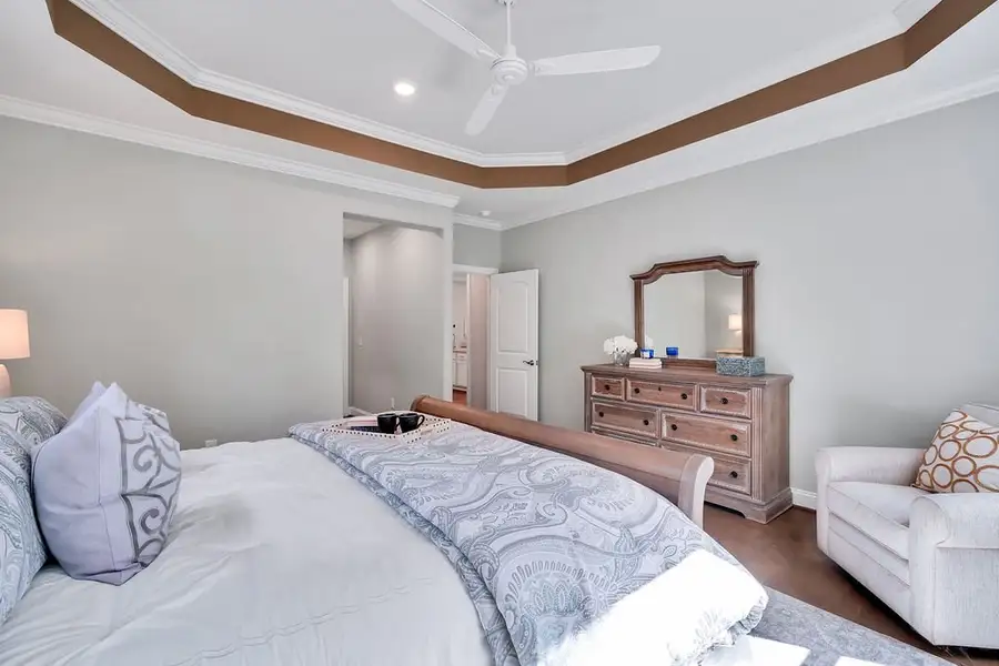 Furnished interior view inside a new home in The Bluffs On the Cape Fear, Leland (Image 12).