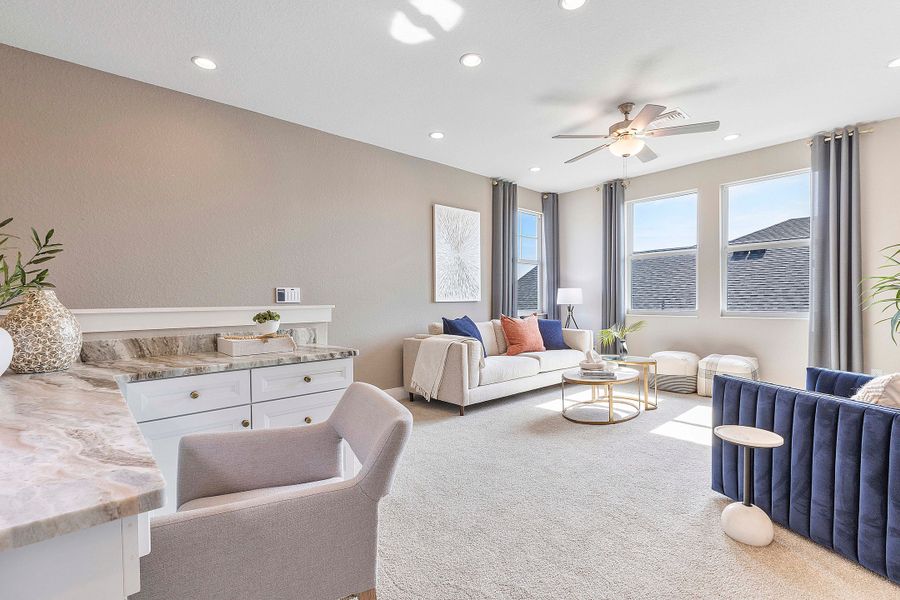 Representative furnished interior of a home built from the Charlotte by William Ryan Homes in The Sanctuary – Royal Collection, Punta Gorda (Image 45). Representative furnished interior of a home built from the Charlotte by William Ryan Homes in The Sanctuary – Royal Collection, Punta Gorda (Image 45).