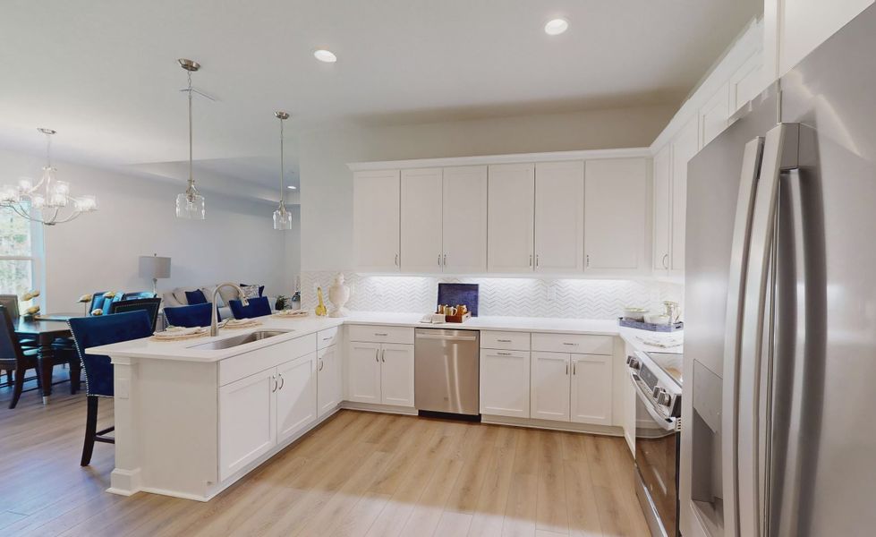 Furnished interior view inside a new home in Woodhaven, Port Orange (Image 6). Furnished interior view inside a new home in Woodhaven, Port Orange (Image 6).