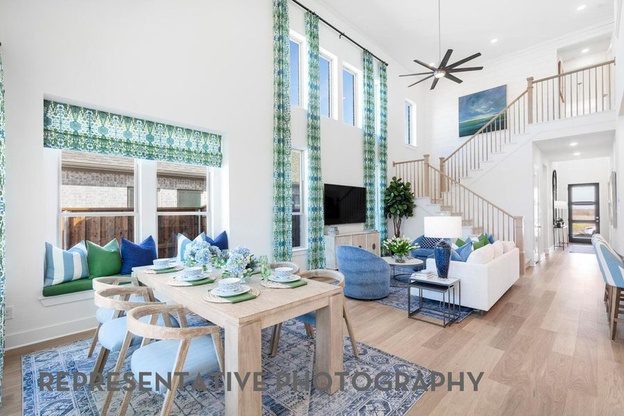 Furnished interior view inside a new home in Wolf Ranch, Georgetown (Image 18).