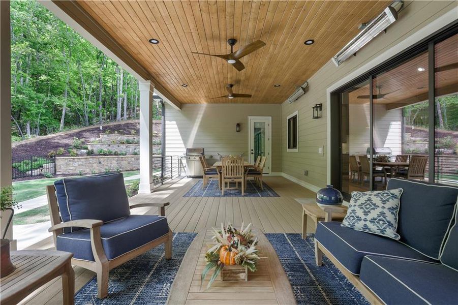Exterior details and patio area of a home in , Dahlonega (Image 30).