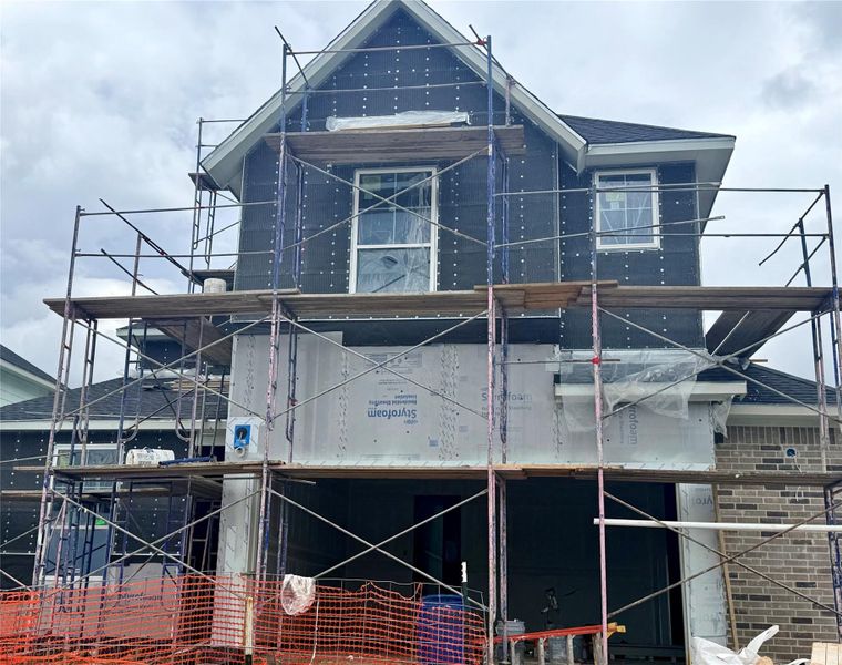 In-progress construction of a new home in Pecan Ridge, Fulshear, TX (Image 9).