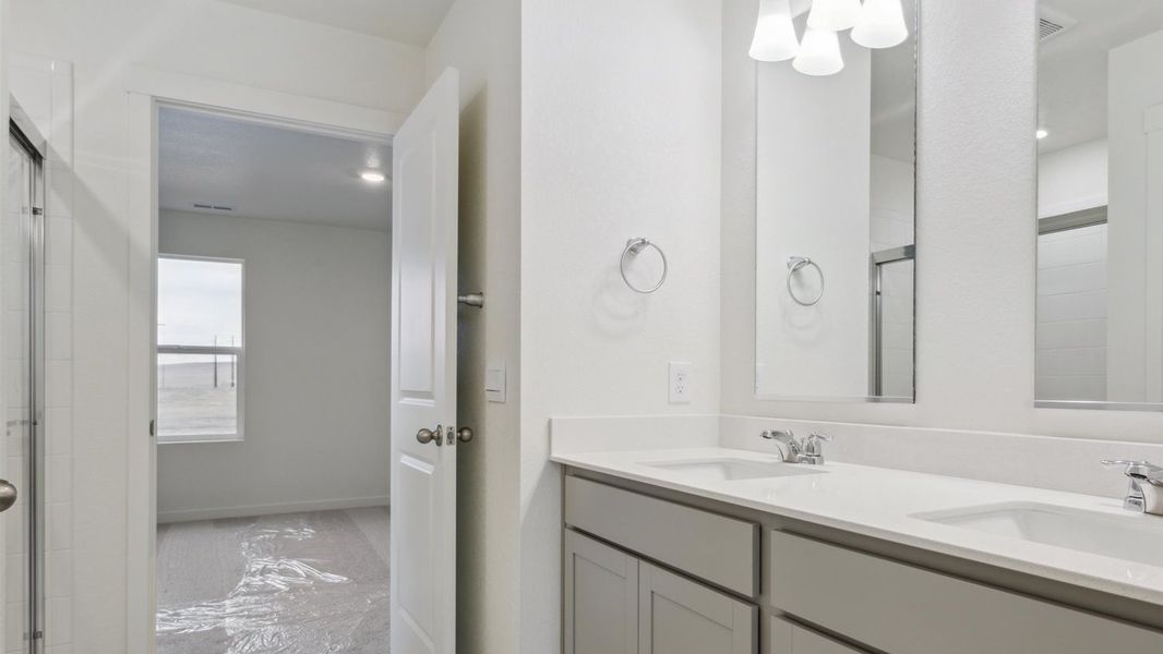 Furnished interior view inside a new home in Silver Peaks, Lochbuie (Image 6).