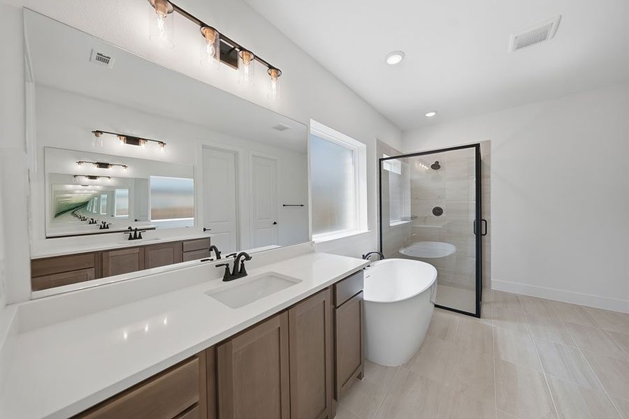 Furnished interior view inside a new home in Tavolo Park, Fort Worth (Image 11).