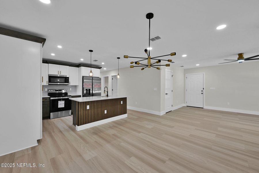 Furnished interior view inside a new home in , Jacksonville (Image 8). Furnished interior view inside a new home in , Jacksonville (Image 8).