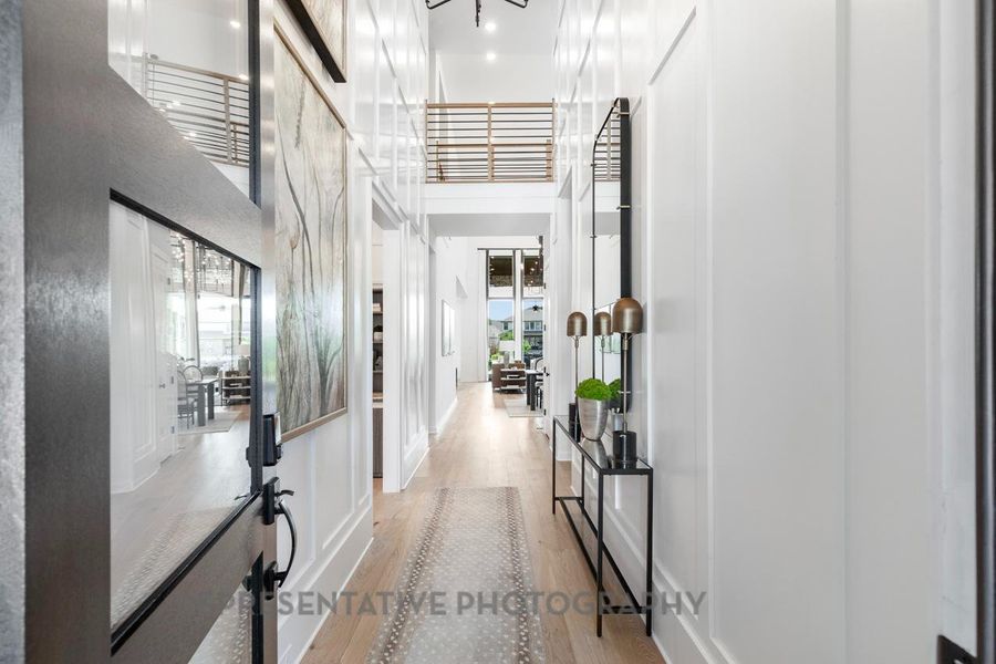 Furnished interior view inside a new home in Wolf Ranch, Georgetown (Image 36).