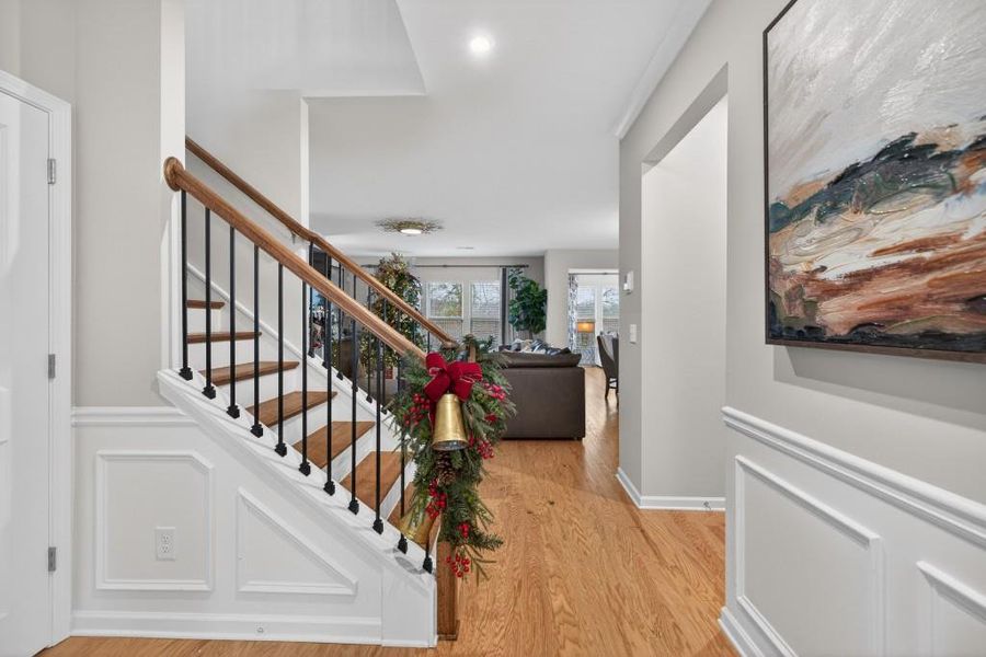 Furnished interior view inside a new home in Reunion, Flowery Branch (Image 7). Furnished interior view inside a new home in Reunion, Flowery Branch (Image 7).