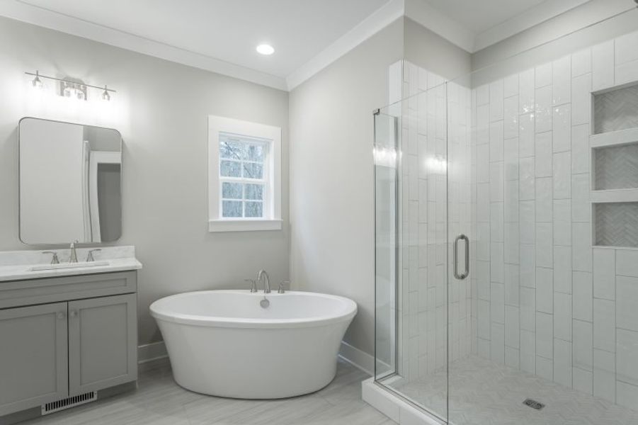 Representative furnished interior of a home built from the Farmview by Riverstone Construction, LLC in Jasper Highlands, Guild (Image 13).