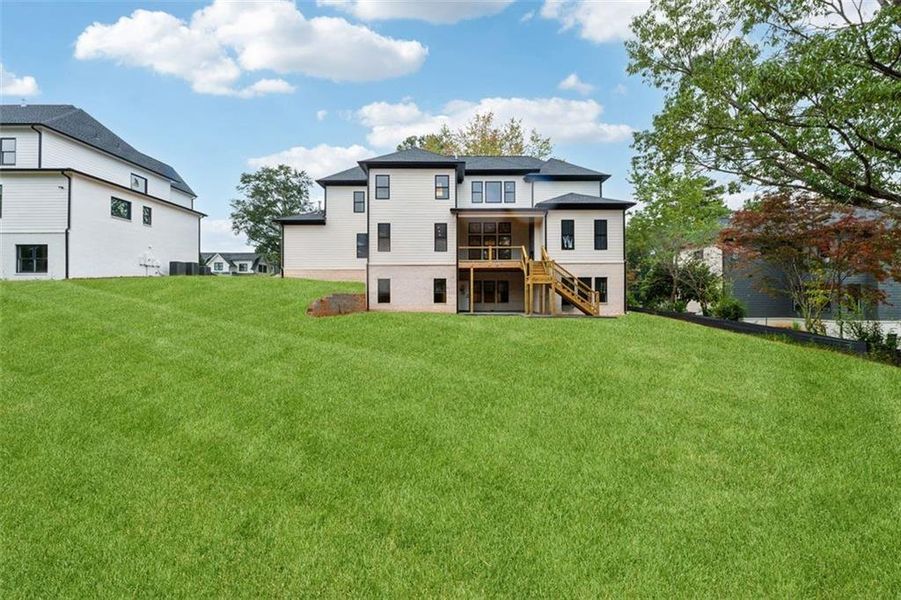 Exterior details and patio area of a home in , Marietta (Image 3). Exterior details and patio area of a home in , Marietta (Image 3).