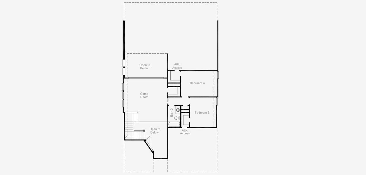 2D floor plan layout of this home in Furst Ranch, Argyle, TX (Image 5).