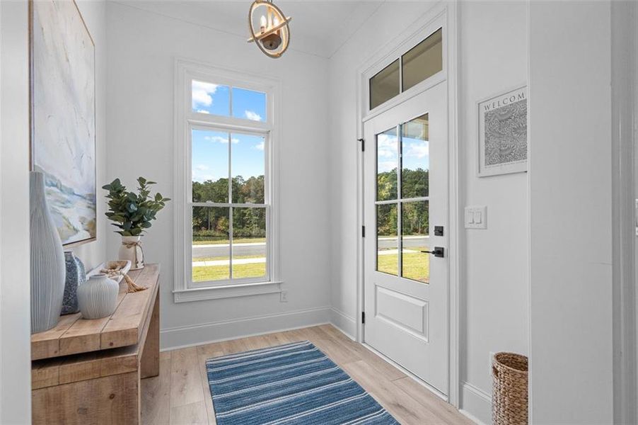 Furnished interior view inside a new home in Foxhall Residences, Douglasville GA, Douglasville (Image 11).