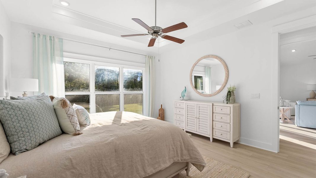 Furnished interior view inside a new home in Breakfast Point East Phase II, Panama City Beach (Image 19). Furnished interior view inside a new home in Breakfast Point East Phase II, Panama City Beach (Image 19).