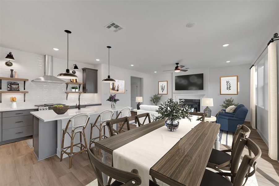 Furnished interior view inside a new home in Heritage Ranch, Sherman (Image 18).