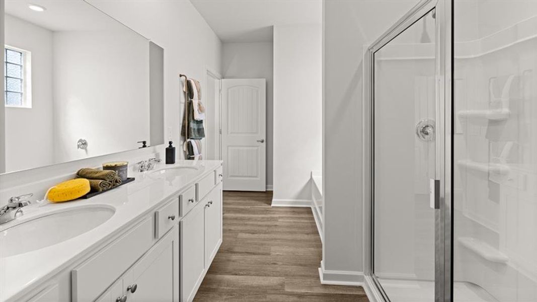 Furnished interior view inside a new home in Lost Creek, Dallas (Image 42).