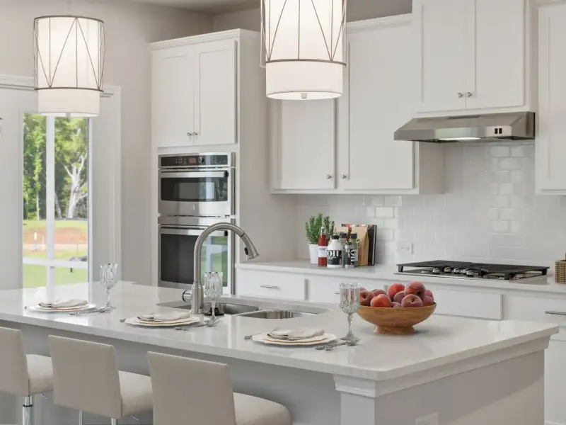 Furnished interior view inside a new home in Fallbrook Single Family Homes, Indian Trail (Image 9).