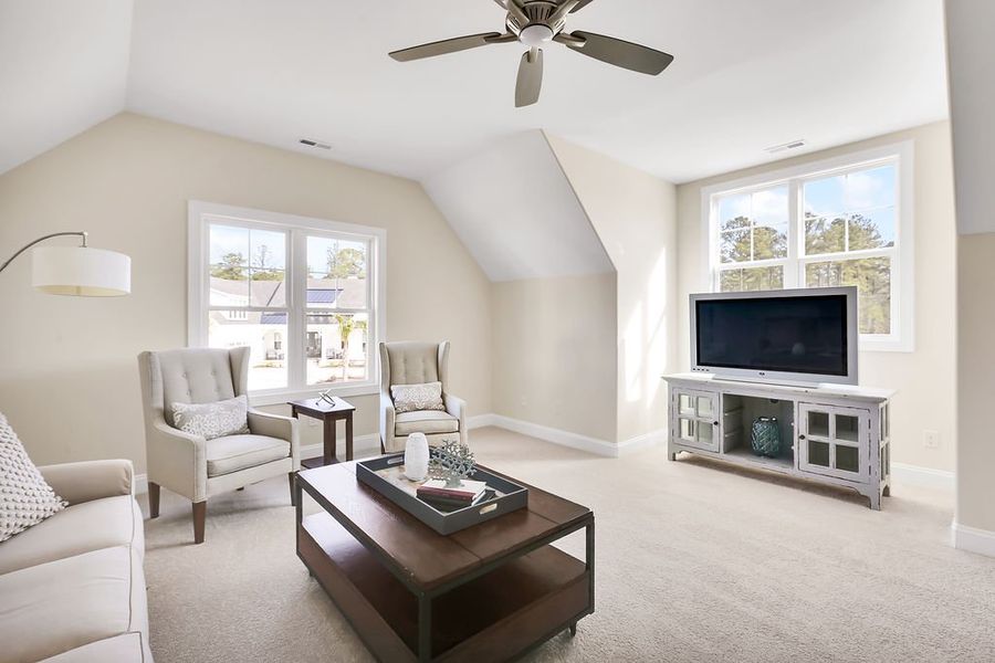 Furnished interior view inside a new home in Compass Pointe, Leland (Image 40). Furnished interior view inside a new home in Compass Pointe, Leland (Image 40).