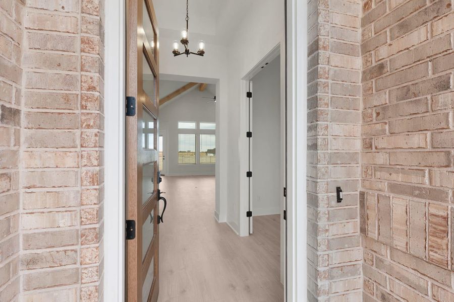 Exterior details and patio area of a home in The Grove at Blackhawk, Pflugerville (Image 4).