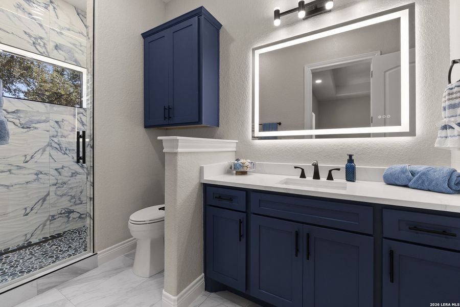 Furnished interior view inside a new home in , New Braunfels (Image 30).