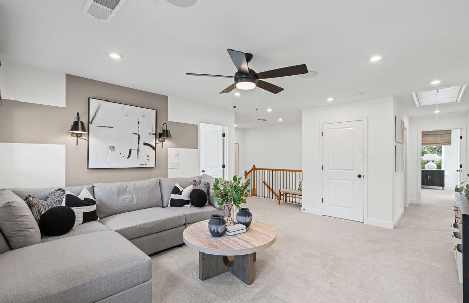 Furnished interior view inside a new home in Reunion, Flowery Branch (Image 2).