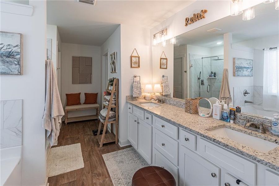 Furnished interior view inside a new home in River Station, Monroe (Image 12).