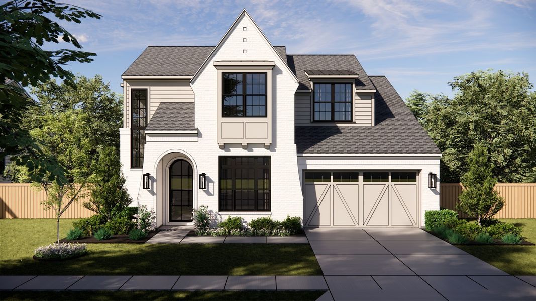 Front exterior of a new home in , Dallas, TX, highlighting curb appeal (Image 1).