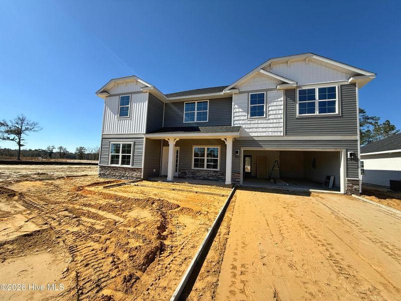 In-progress construction of a new home in Wood Creek Landing, Leland, NC (Image 25).