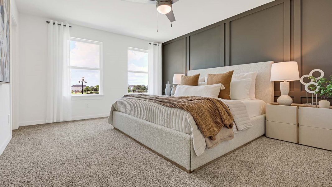 Furnished interior view inside a new home in Villarosa at Tamarron, Katy (Image 14).