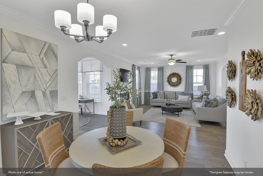 Furnished interior view inside a new home in Pebble Branch, Chapin (Image 5).