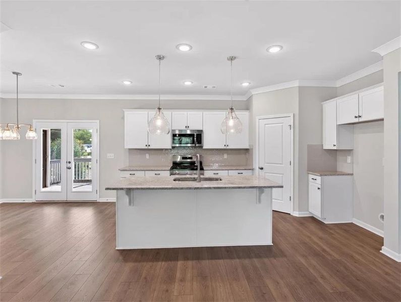 Furnished interior view inside a new home in Creekwood, Powder Springs (Image 10).