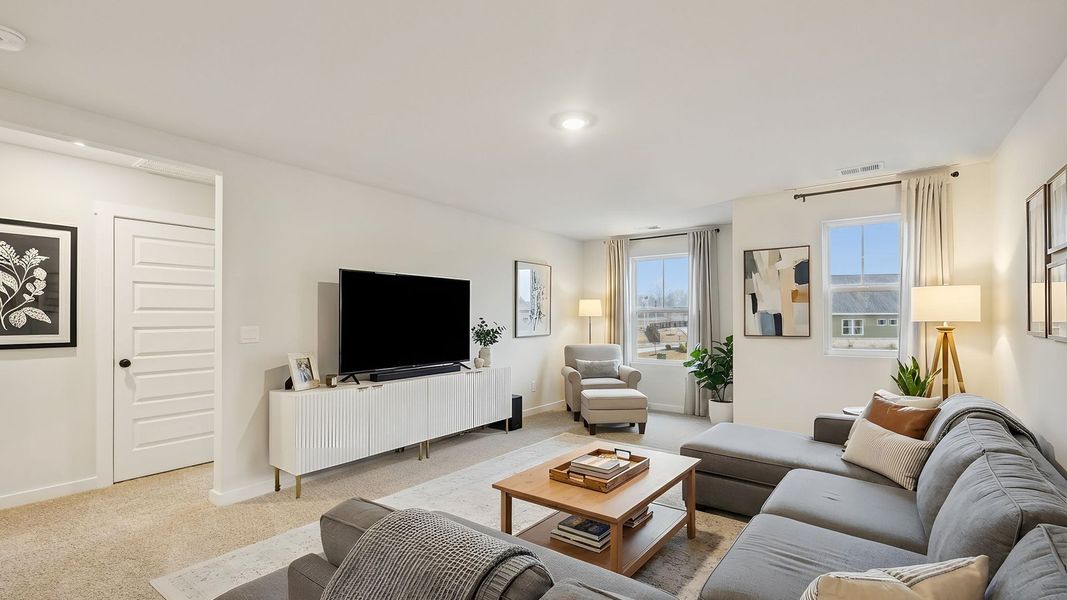 Representative furnished interior of a home built from the Dijon B by D.R. Horton in Harvest Point, Spring Hill (Image 10). Representative furnished interior of a home built from the Dijon B by D.R. Horton in Harvest Point, Spring Hill (Image 10).