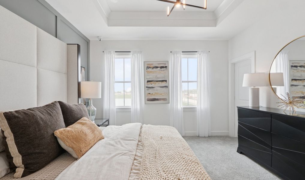 Primary suite with plush carpeting Primary suite with plush carpeting