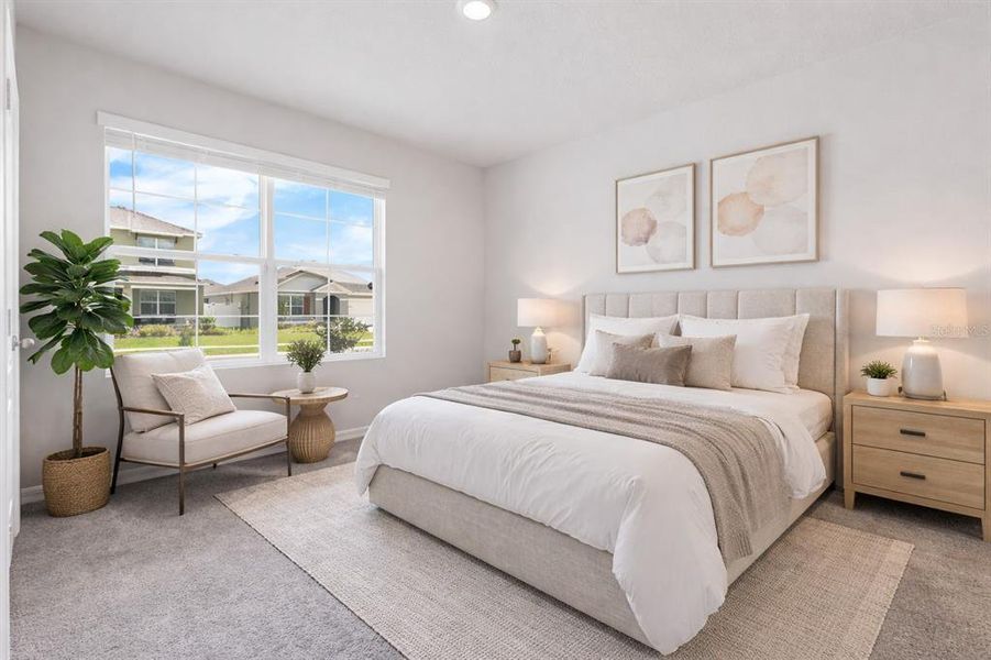 Furnished interior view inside a new home in Cypress Park Estates, Haines City (Image 18).