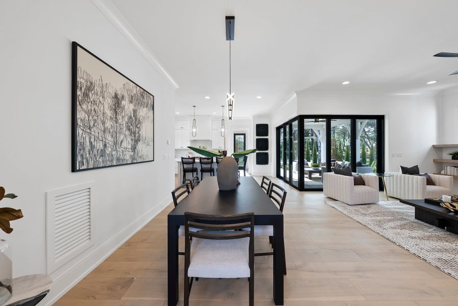 Representative furnished interior of a home built from the Grace by Homes by Dickerson in The Founding at Blue Ridge, Raleigh (Image 10).