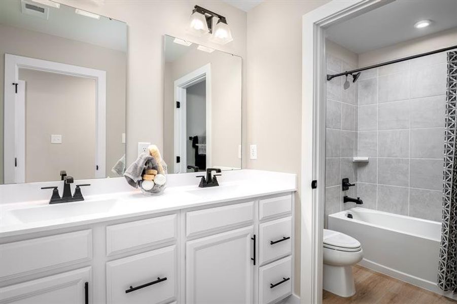 Representative furnished interior of a home built from the Greenwood by Ryan Homes in Windsor Estates, Walhalla (Image 18).